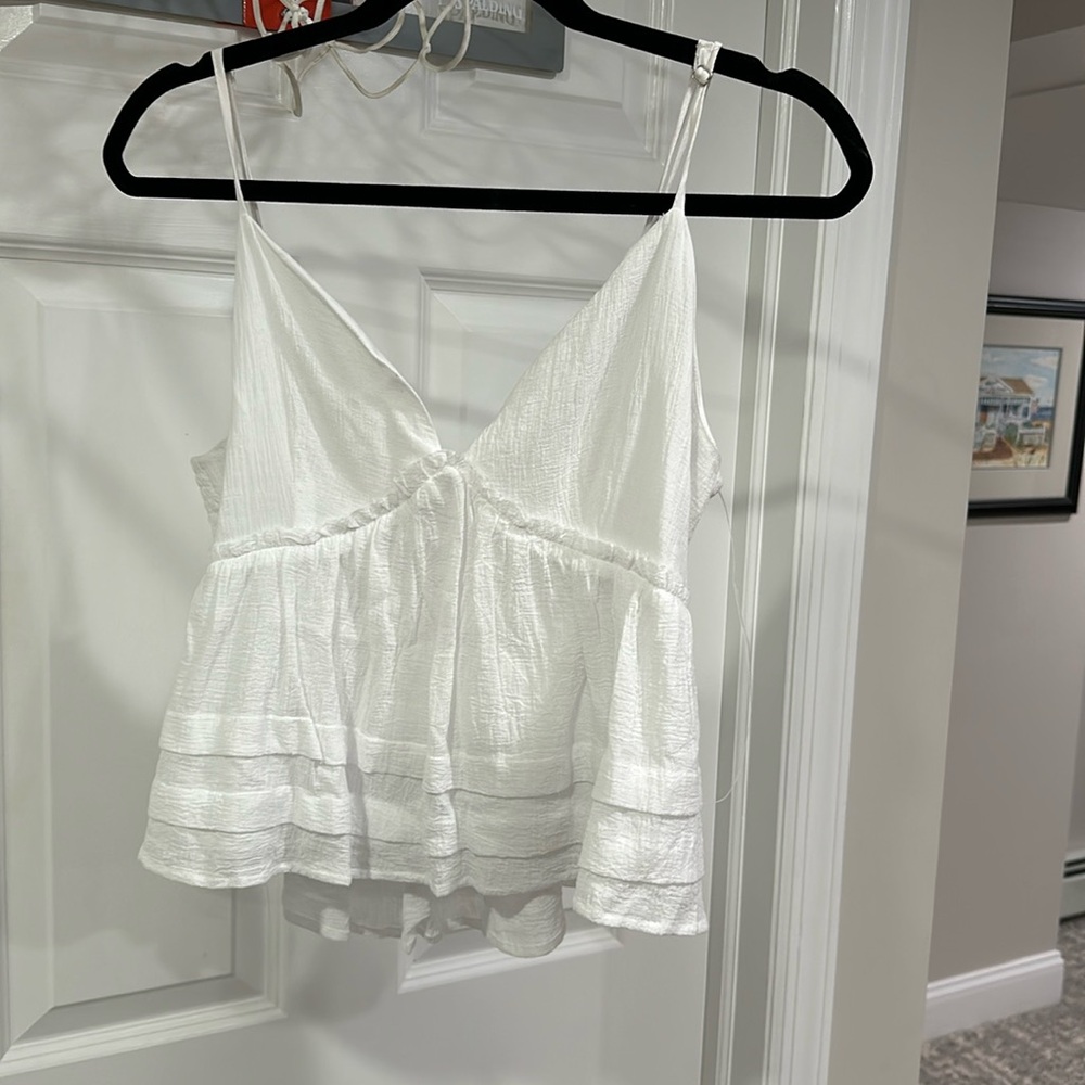 White summer tank